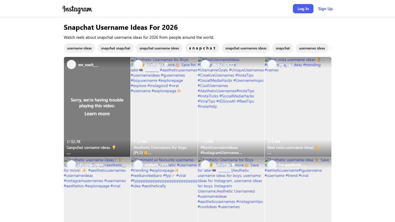 Snapchat Username Ideas For 2026